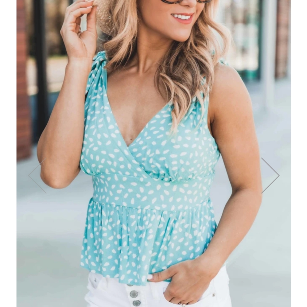 Green tank top